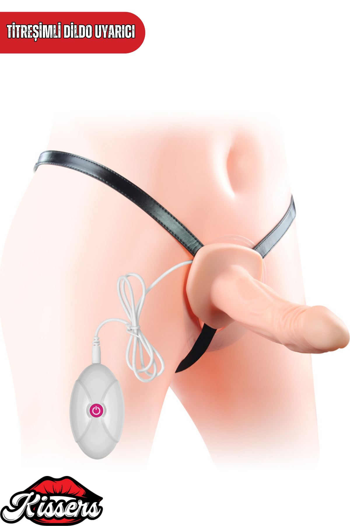 Lovetoy Ultra Realistik Titreşimli Belden Bağlamalı İçi Boş Strap On Skin Dildo Penis 16 Cm