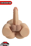 Anal Girişli Titreşimli Erkek Testisli 3.6 Kg 17 cm Ten Rengi Realistik Mastürbatör