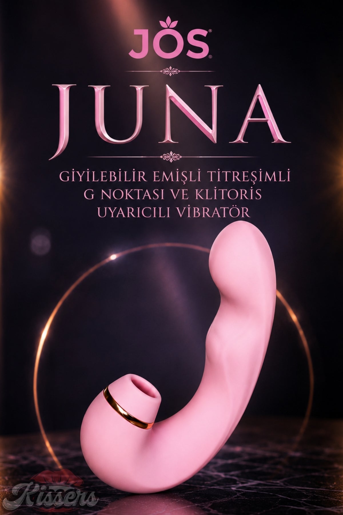Jos Juna Giyilebilir Emişli Titreşimli G Noktası ve Klitoris Uyarıcılı Vibratör