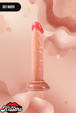 Gerçekçi Realistik Dokuda Vantuzlu Dildo Yapay Sert Penis 14.5 cm