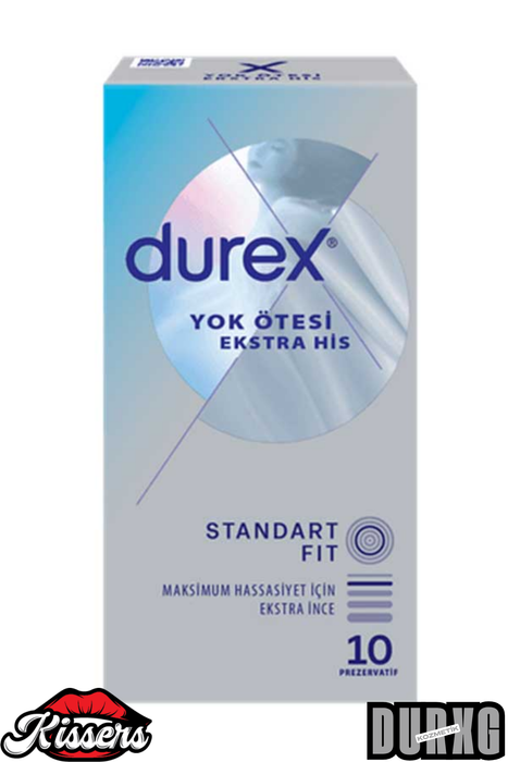 Durex Yok Ötesi Ekstra His 10’lu Paket Ultra İnce Prezervatif Yüksek Hassasiyet
