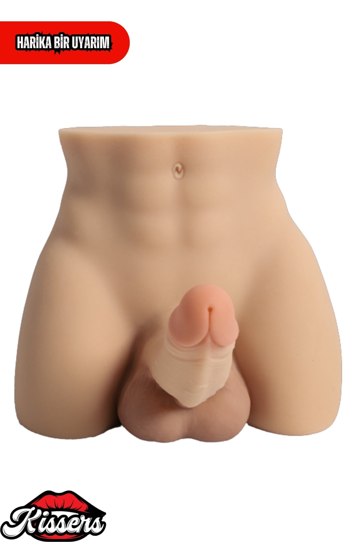 Anal Girişli Titreşimli Erkek Testisli 3.6 Kg 17 cm Ten Rengi Realistik Mastürbatör