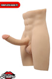 Anal Girişli Titreşimli Erkek Testisli 5.2 Kg 17 cm Ten Rengi Realistik Mastürbatör