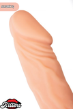 Gerçekçi Dokulu Isıtmalı Şarjlı Titreşimli Yapay Penis Dildo 25 Cm TPE Multi Speed Büyük Boy Vibratör