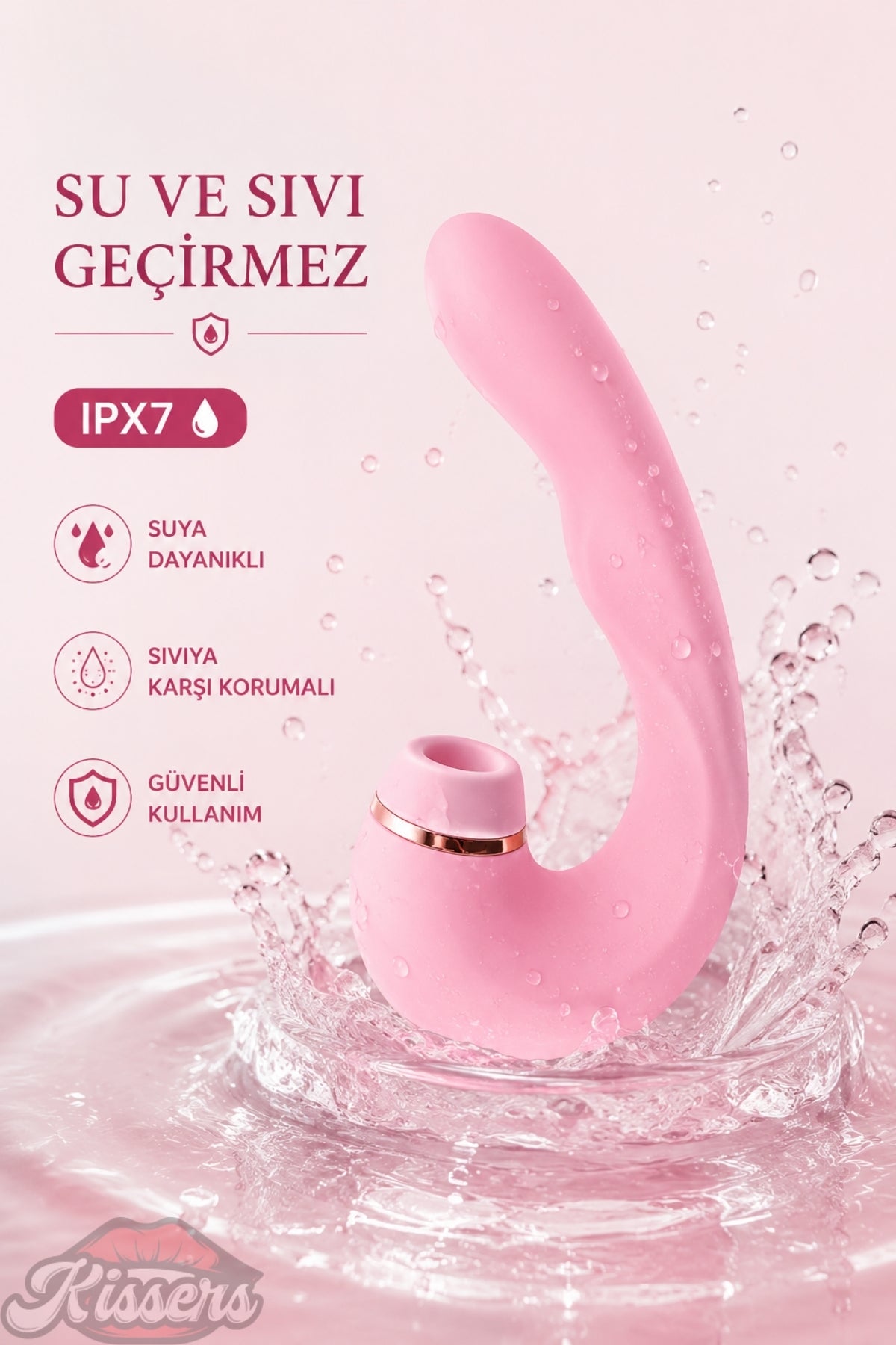 Jos Juna Giyilebilir Emişli Titreşimli G Noktası ve Klitoris Uyarıcılı Vibratör