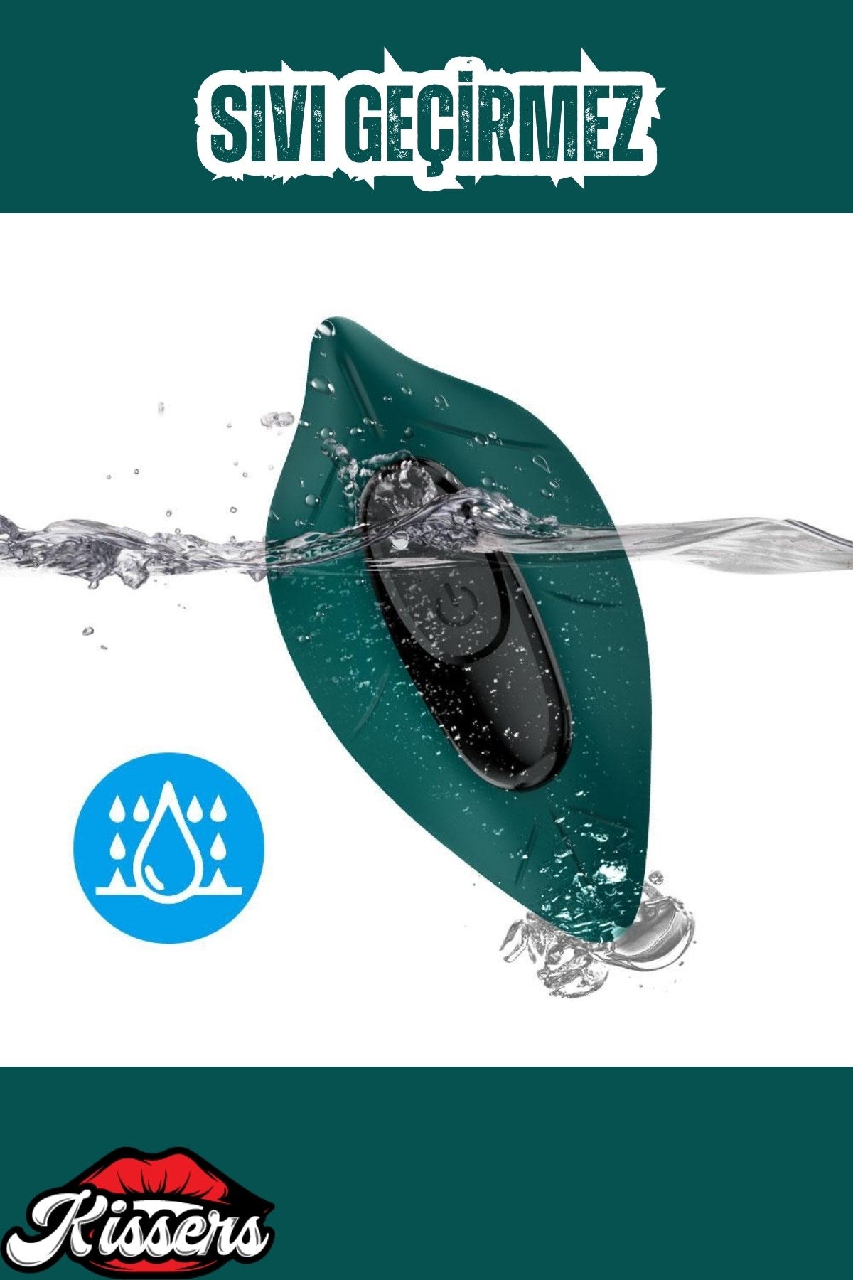 Cinsel Oyuncak Güçlü Titreşimli Kablosuz Kumandalı Sessiz Giyilebilir Vibratör Yeşil 9 Cm