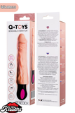 Gerçekçi Dokulu Isıtmalı Şarjlı Titreşimli Yapay Penis Dildo 25 Cm TPE Multi Speed Büyük Boy Vibratör