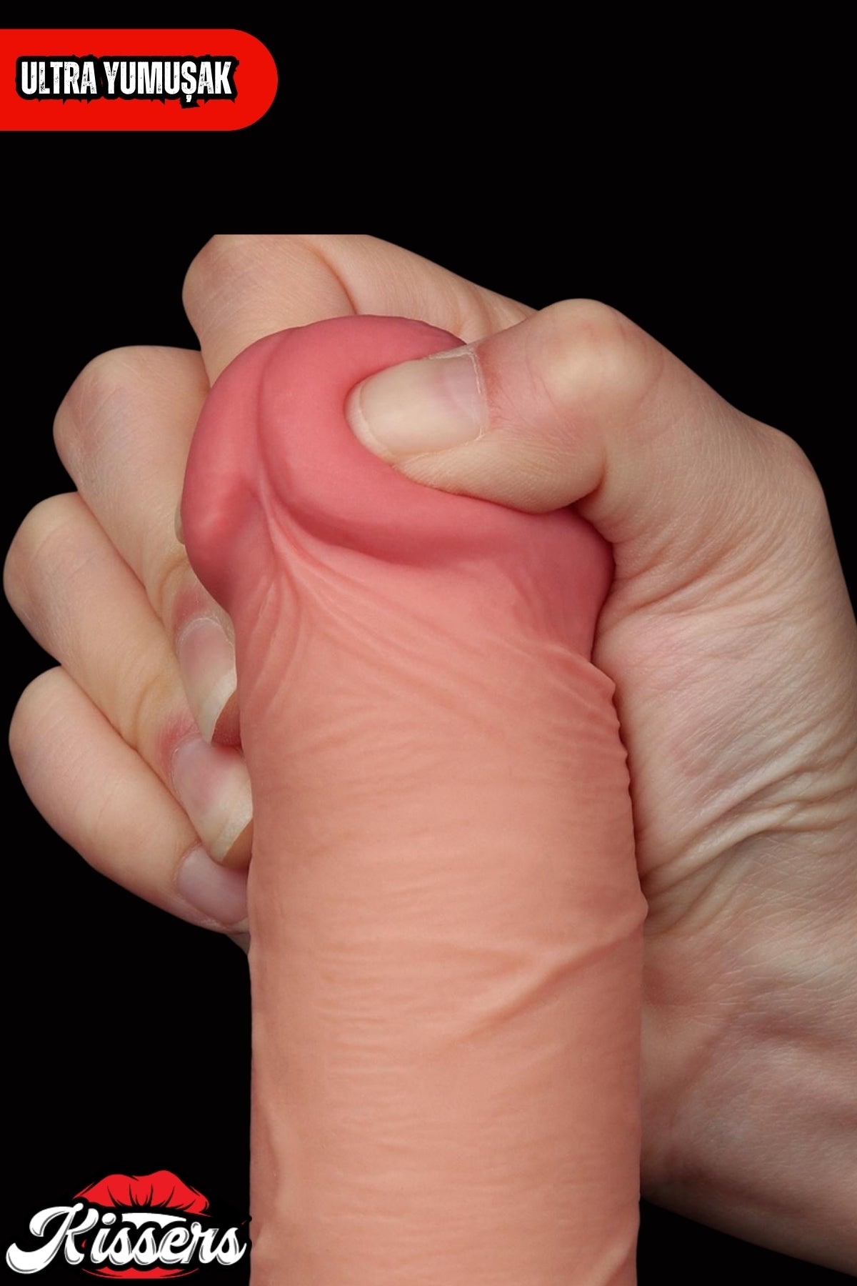 Kablolu Kumandalı Vantuzlu Güçlü Titreşimli Kayar Deri Penis Skin Dildo 20 cm