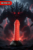 Ultra Gerçekçi Büyük Boy Realistik Kalın Monster Chimera Kırmızı Dildo Yapay Penis 21 cm