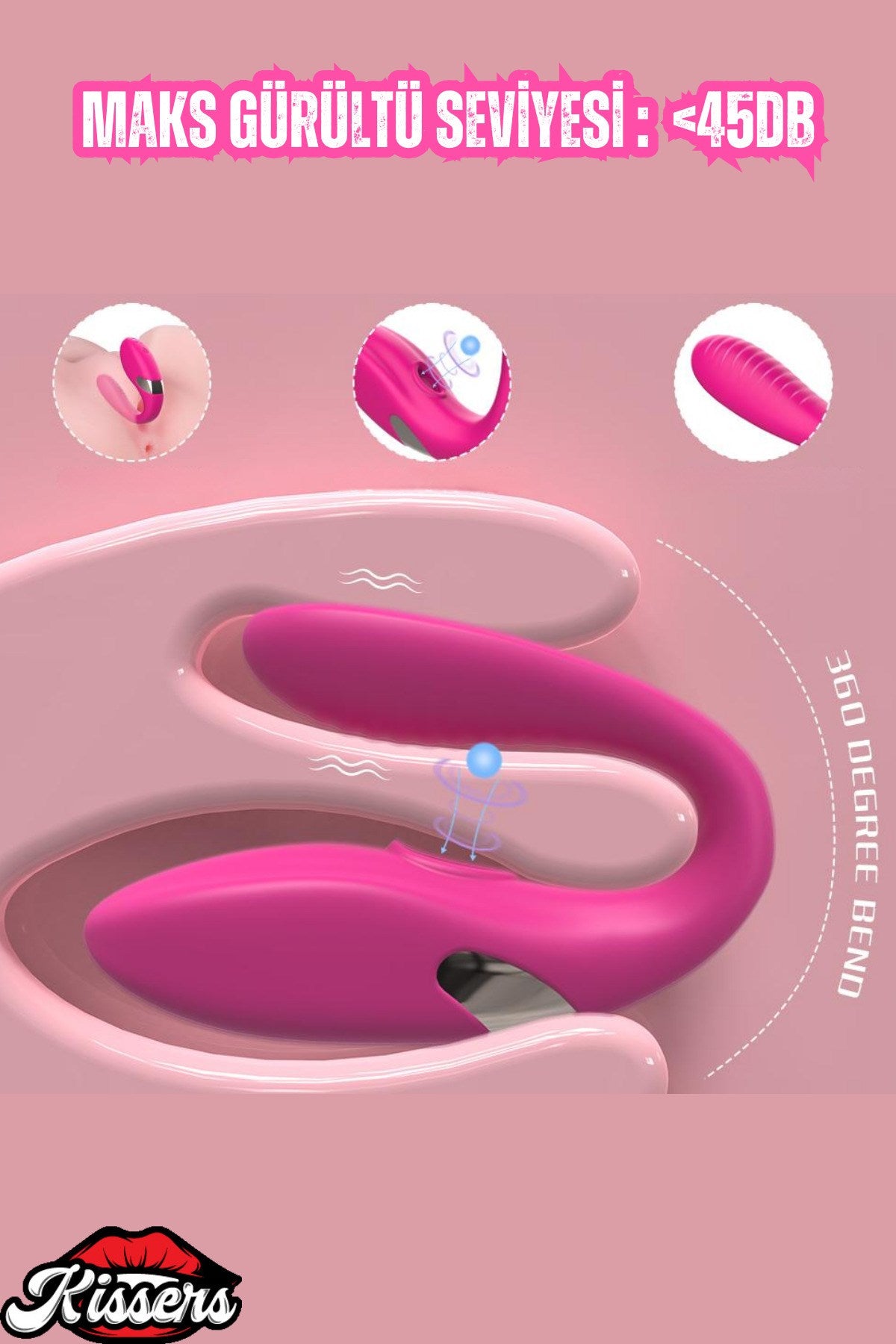 Uzaktan Kumandalı Eğilebilir G Nokta ve Klitoris Emiş Uyarıcı