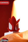 Flower Genişleyen Açılabilir Silikon Anal Plug 9 cm Kırmızı Üç Kollu Tasarım
