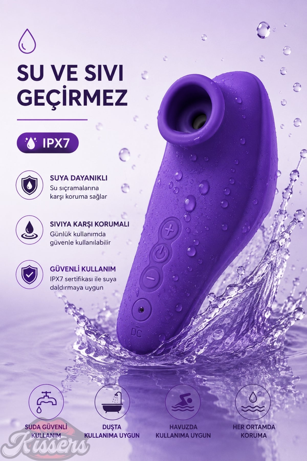 Jos Swizzy El Tipi Vakumlu Emişli Klitoris Uyarıcılı Vibratör