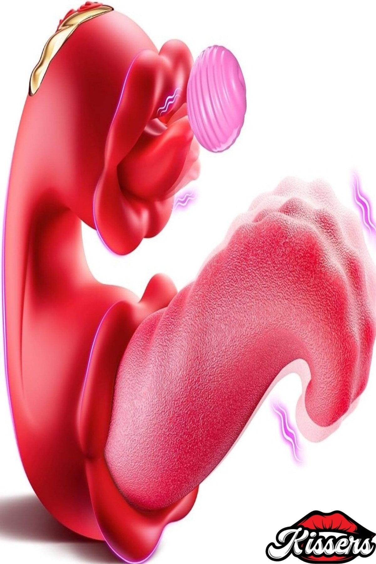 Yukarı Aşağı Dil Hareketli Titreşimli Dudak Hareketli 4in1 G Noktası Ve Klitoris Uyarıcı Vibratör