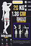Gerçekçi Yapıda Yeni Nesil Evo İskelet Sistemli Sex Doll Realistik Manken Nicole 28 Kg