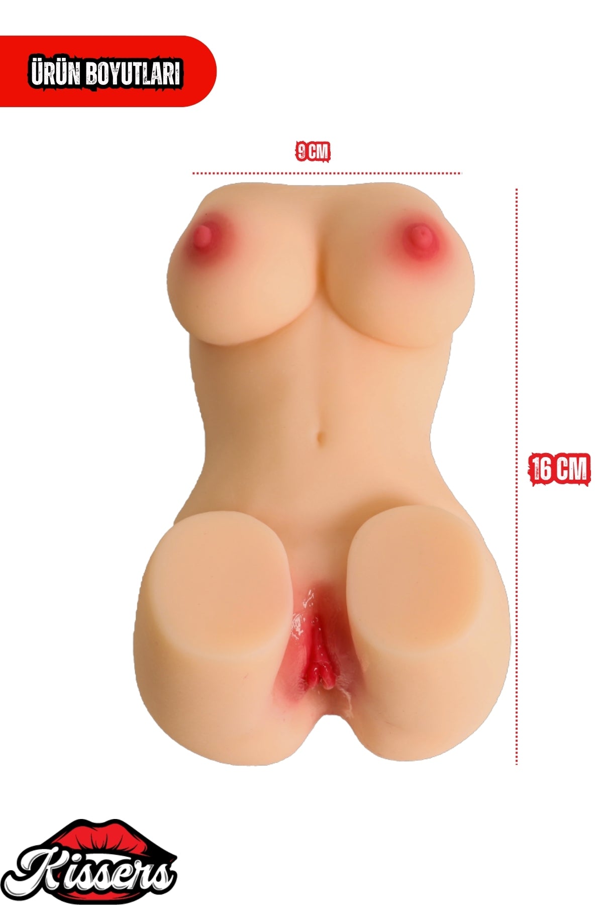 10 Farklı Titreşimli Anal Vajinal Isıtmalı 0.9 Kg 16 cm Beyaz Ten Sex Doll Realistik Manken