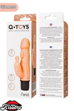 Gerçekçi Dokulu Rabbit Titreşimli Yapay Penis Dildo 17 Cm TPE Pil Çalışan Multi Speed Vibratör