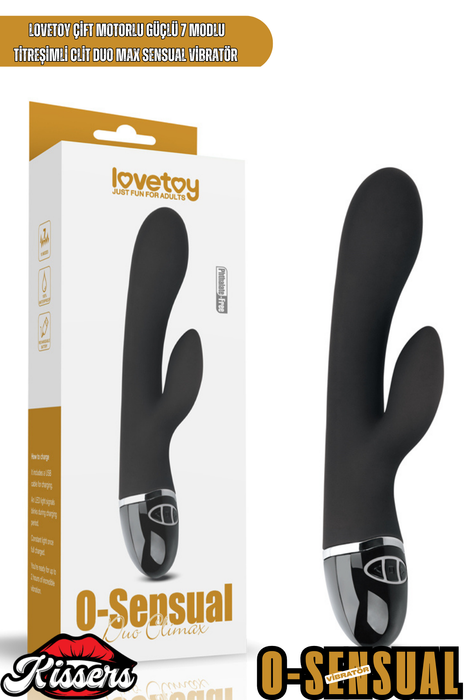 Lovetoy Çift Motorlu Güçlü 7 Modlu Titreşimli Clit Duo Max Sensual Vibratör