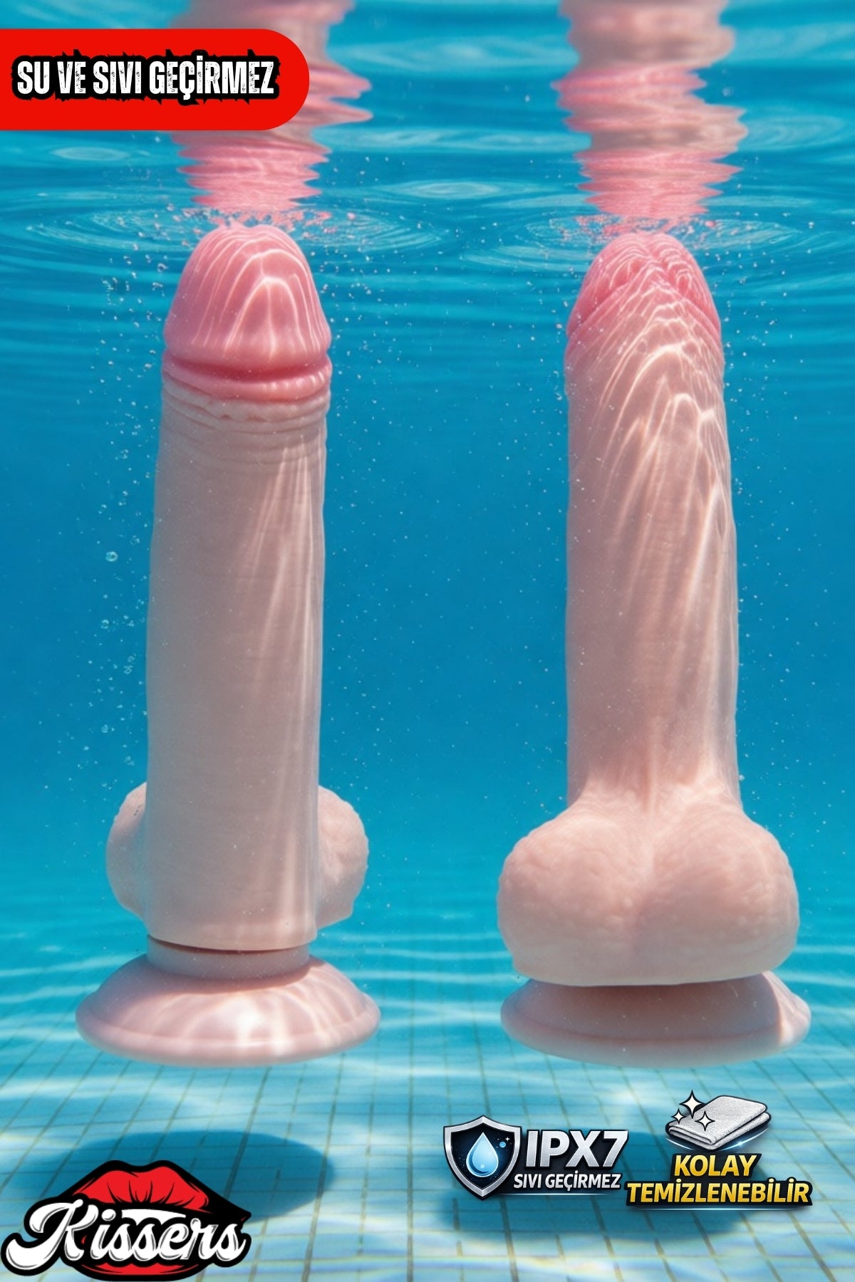 Kablolu Kumandalı Vantuzlu Güçlü Titreşimli Kayar Deri Penis Skin Dildo 17.5 cm