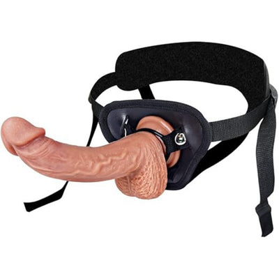 Ultra Gerçekçi Ten Rengi Realistik Belden Bağlamalı Damarlı Dildo Penis 22 Cm