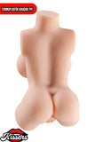 Sesli Titreşim Usb Şarjlı Anal Vajinal Isıtmalı 1.6 Kg 23 cm Beyaz Ten Sex Doll Realistik Manken
