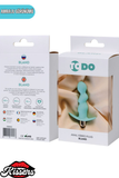 Bland Titreşimli Silikon Anal Plug 12 cm Mint Mavi Tutamaçlı Boğumlu