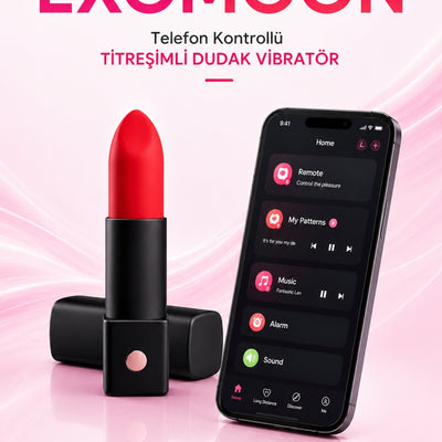 Lovense Dünyanin Her Yerinden Kontrol Edilebilen Exomoon Ruj Vibratör