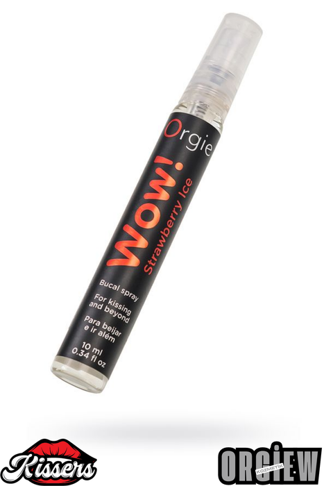 Kissers Orgie WOW Strawberry Ice Çilek Buz Aromalı Oral Sprey 10 Ml