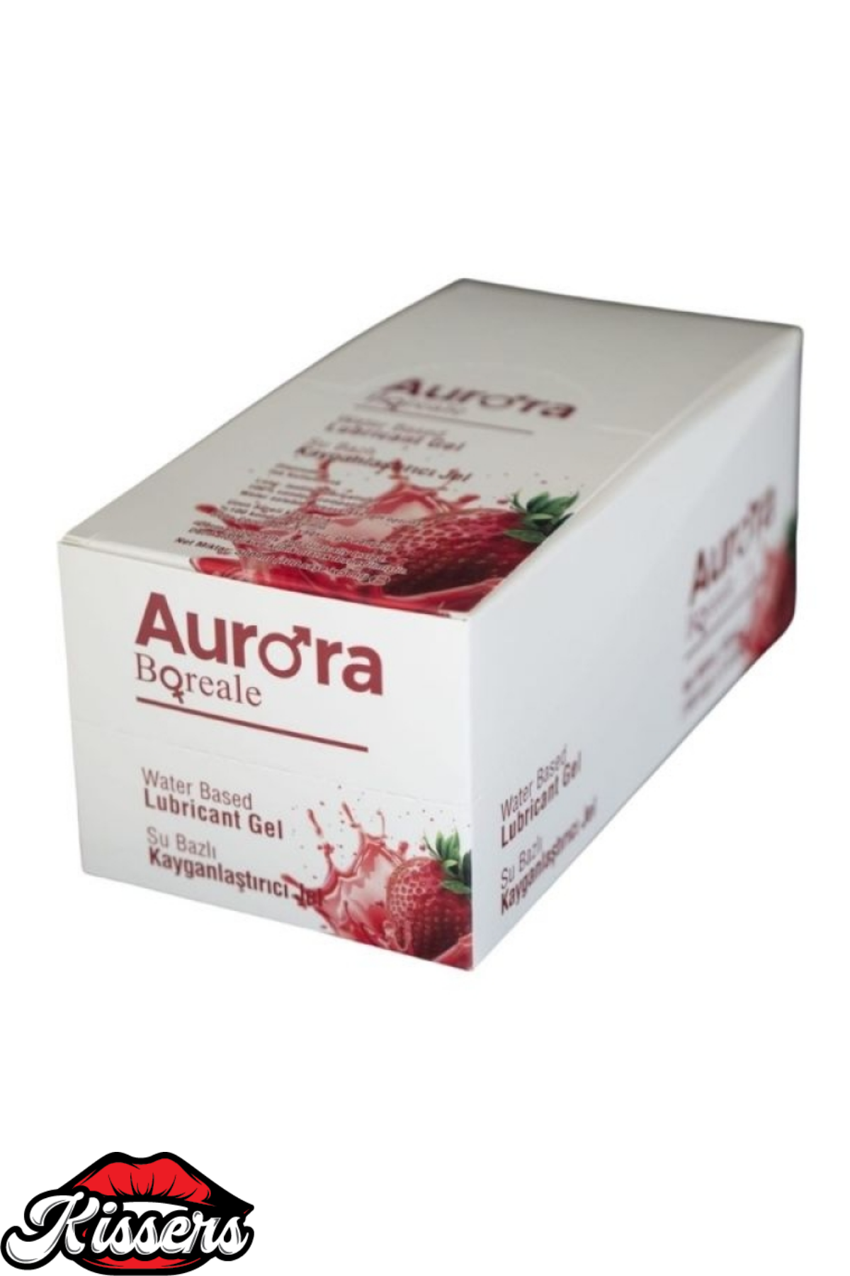 Aurora Boreale 100 Adet Çilekli Su Bazlı Kayganlaştırıcı Jel 5 Ml Şase Seti