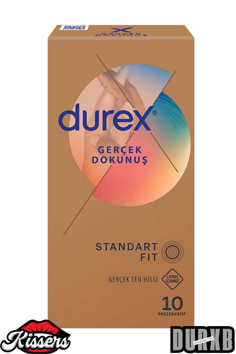 Durex Gerçek Dokunuş 10’lu Paket Lateksiz Polizopren Prezervatif Doğal His