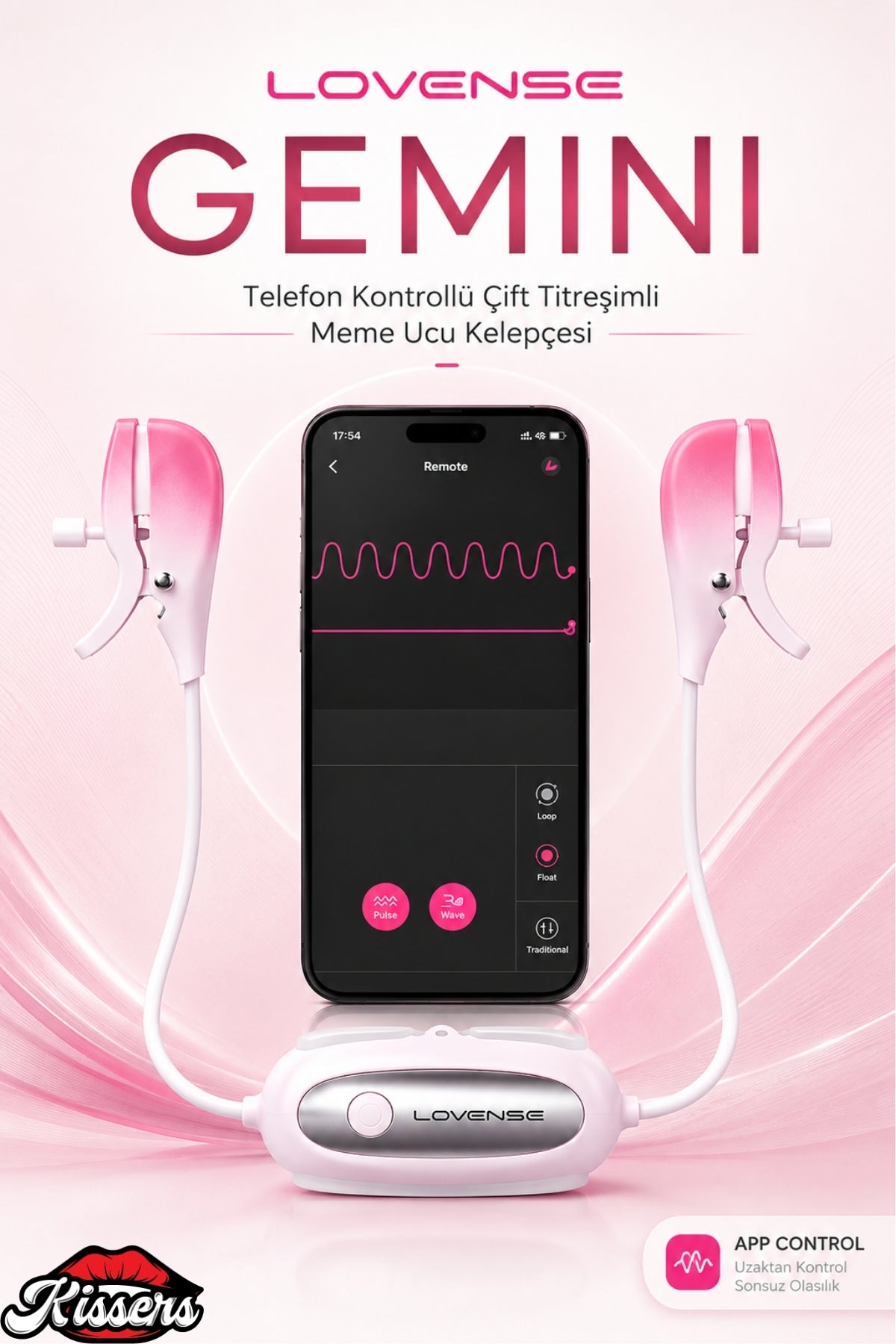 Lovense Gemini Dünyanın Her Yerinden Kontrol Edilebilir Meme Ucu Kelepçesi