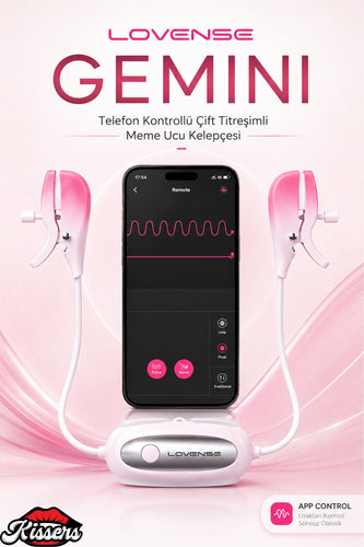 Lovense Gemini Dünyanın Her Yerinden Kontrol Edilebilir Meme Ucu Kelepçesi