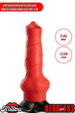Ultra Gerçekçi Büyük Boy Realistik Kalın Monster Cerbarus Kırmızı Dildo Penis 20 cm