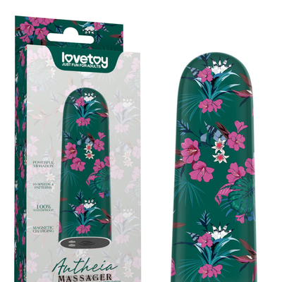 Lovetoy Yeşil Desenli Şarjlı Mini Vibratör Giyilebilir Güçlü Titreşimli Su Geçirmez Masaj Cihazı
