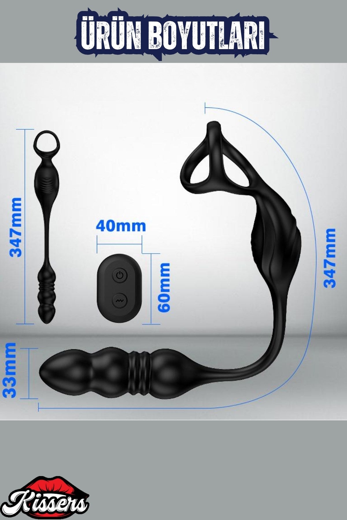 Şarjlı Uzaktan Kumandalı İleri Geri Hareketli Penis Halkalı Boğumlu Perine Uyarıcı Vibratör