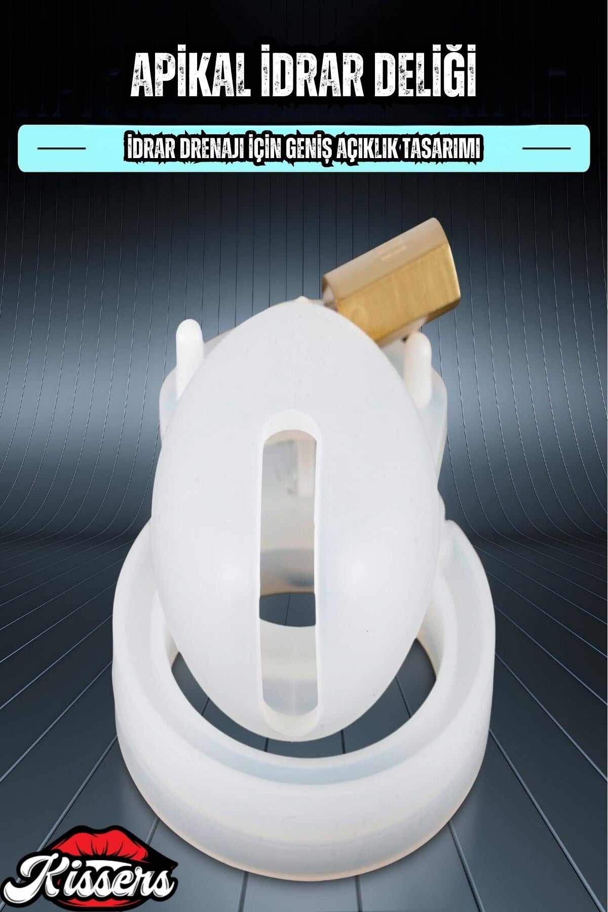 Bsdm Silikon Penis Kilidi White Chastity Cock Cage Bekaret Cihazı Beyaz Penis Esaret Kafesi