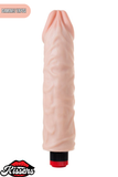 Gerçekçi Dokulu Titreşimli Mega Boy Yapay Penis Dildo 31 Cm TPR Pil Çalışan Kalın Vibratör