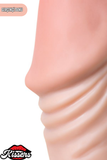 Gerçekçi Dokulu Titreşimli Mega Boy Yapay Penis Dildo 31 Cm TPR Pil Çalışan Kalın Vibratör
