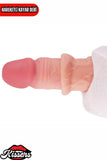 Kablolu Kumandalı Vantuzlu Güçlü Titreşimli Gerçekçi Yapay Penis Realistik Dokuda Dildo 22 cm