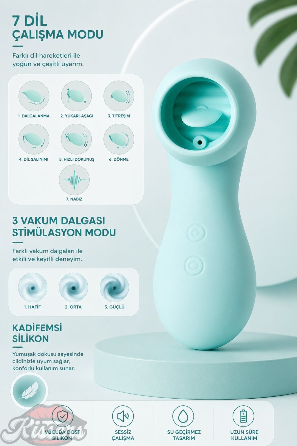 Jos Çiftler İçin Klitoris Uyarıcılı El Tipi Vibratör