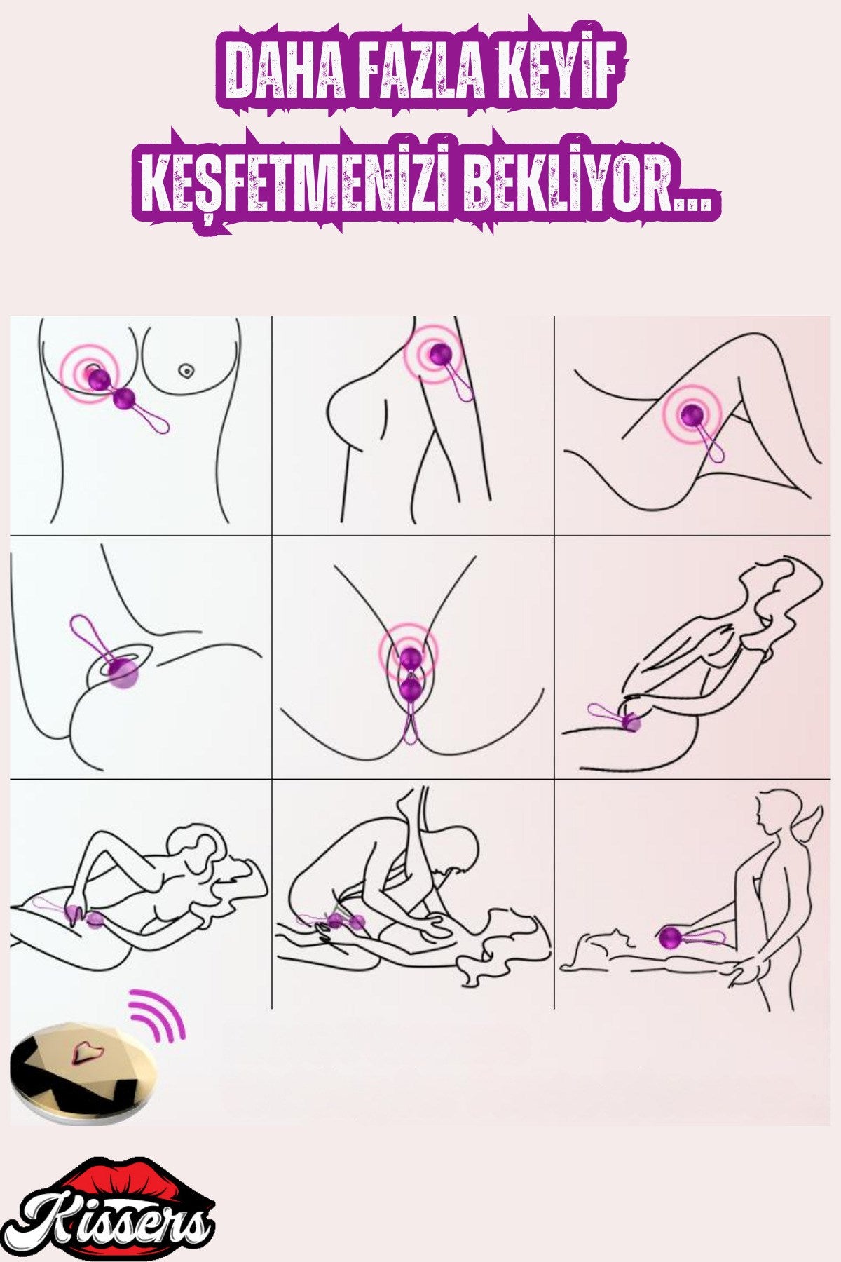 G-Spot ve Klitoris Uyarıcı Giyilebilir Titreşimli Vibratör Kegel Egzersiz Vajinal Top