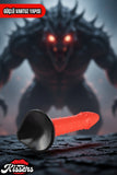 Ultra Gerçekçi Büyük Boy Realistik Kalın Monster Chimera Kırmızı Dildo Yapay Penis 21 cm