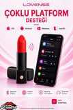Lovense Dünyanin Her Yerinden Kontrol Edilebilen Exomoon Ruj Vibratör