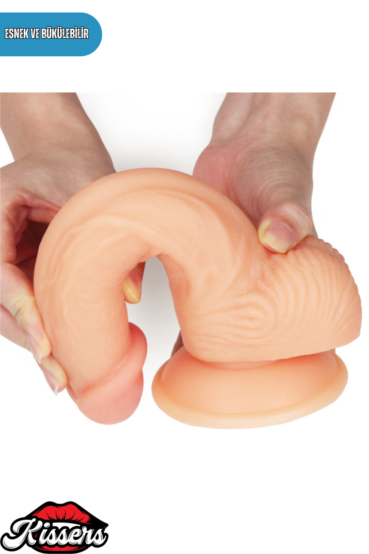 Lovetoy Titreşimli Eğilip Bükülebilir Vantuzlanabilir Ultra Soft Dildo Penis 20 cm