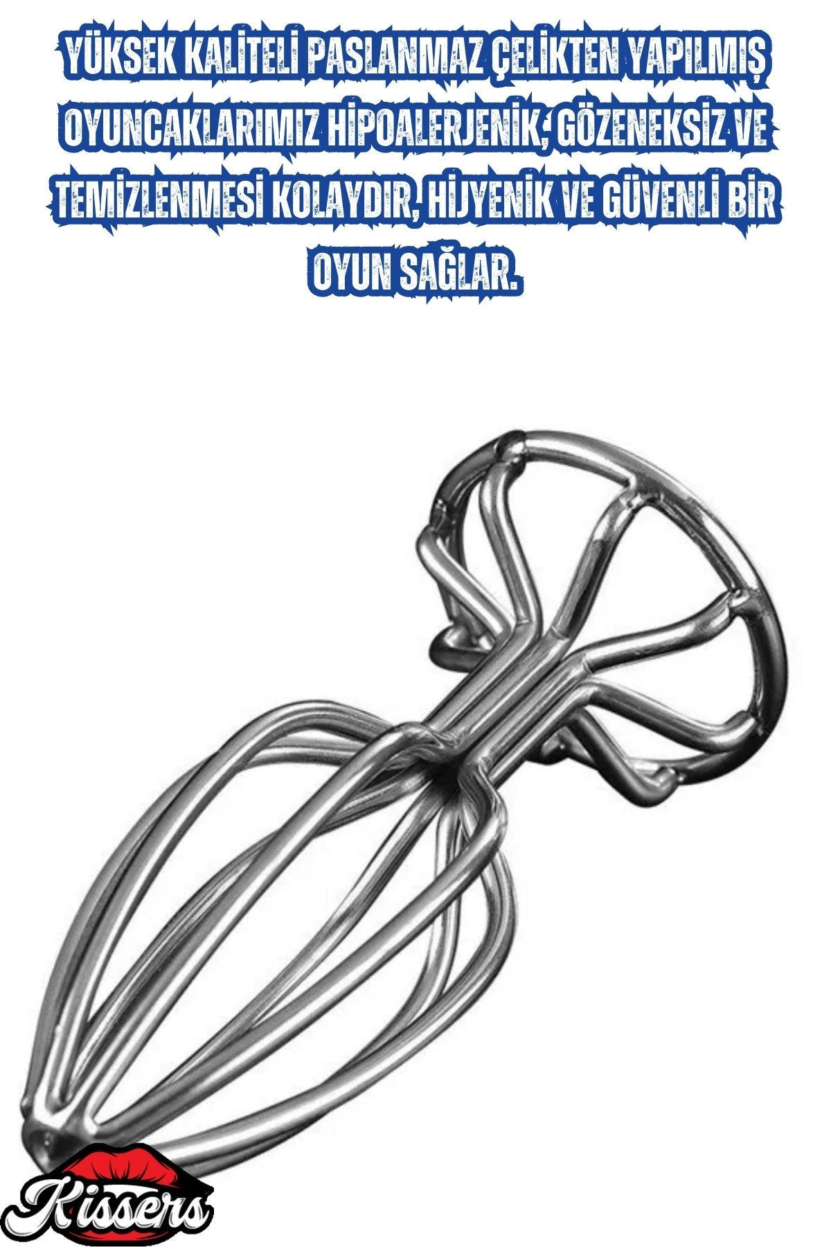 Paslanmaz Çelik İçi Boş Tasarım Pürüzsüz Silver Orta Boy Metal Anal Butt Plug