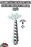 Paslanmaz Çelik 7 Anal Beads Butt Plug 4 Delikli Anal Temizlik Metal Lavman Duş Başlığı