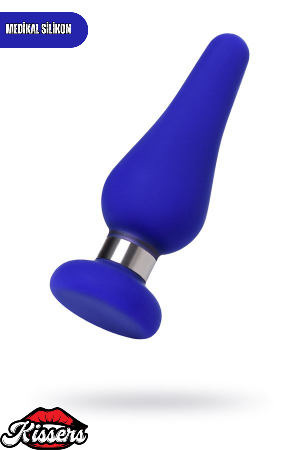 Classic Genişleyen Silikon Anal Plug 11,5 cm Mavi Burç Şeklinde Orta Boy