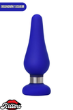 Classic Genişleyen Silikon Anal Plug 11,5 cm Mavi Burç Şeklinde Orta Boy