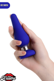 Classic Genişleyen Silikon Anal Plug 11,5 cm Mavi Burç Şeklinde Orta Boy