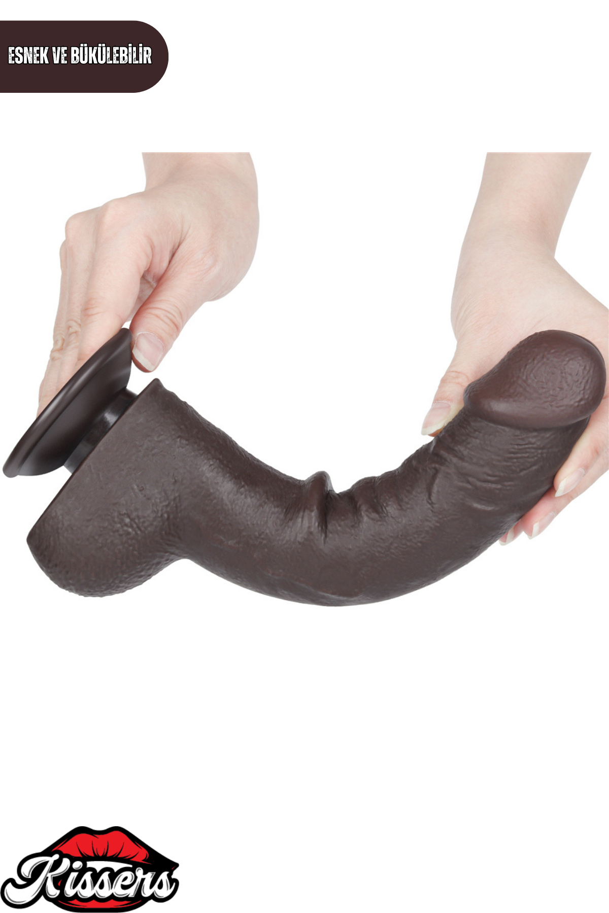 Lovetoy Ultra Realistik Hareketli Deri Çift Katmanlı Zenci Dildo Penis 24 cm