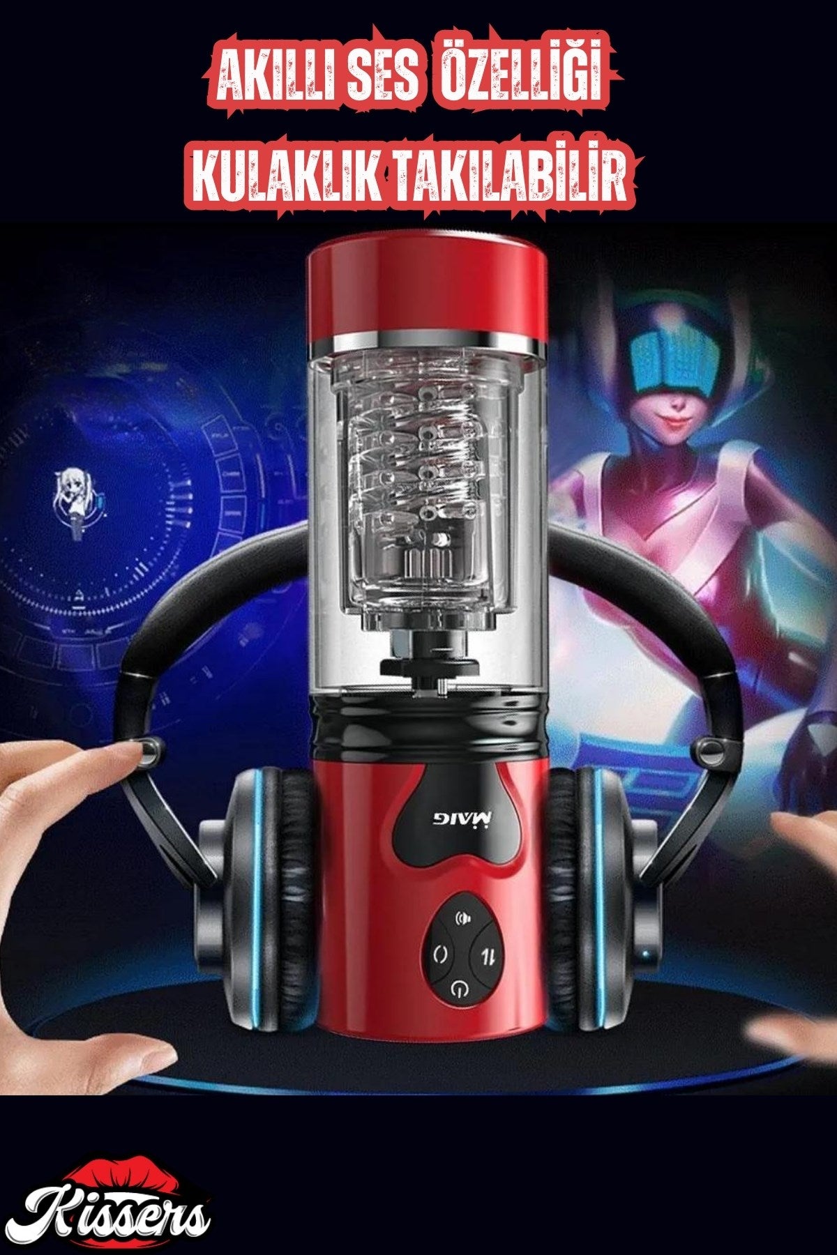 Şarjlı AI Çip Sesli İleri Geri Hareketli ve 360° Dönme Rotasyonlu Vantuzlu Tam Otomatik Mastürbatör